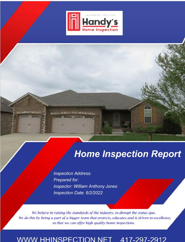 Sample inspection report